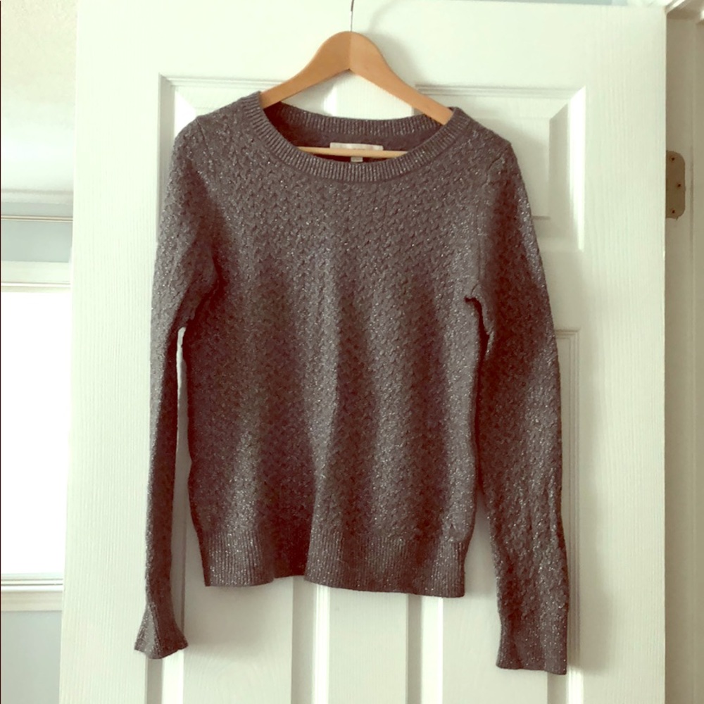 Loft ❤️ Silver sweater with metallic threading ✨